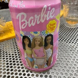 Barbie Chupa Chups Lollipop Tin- Pink Delight